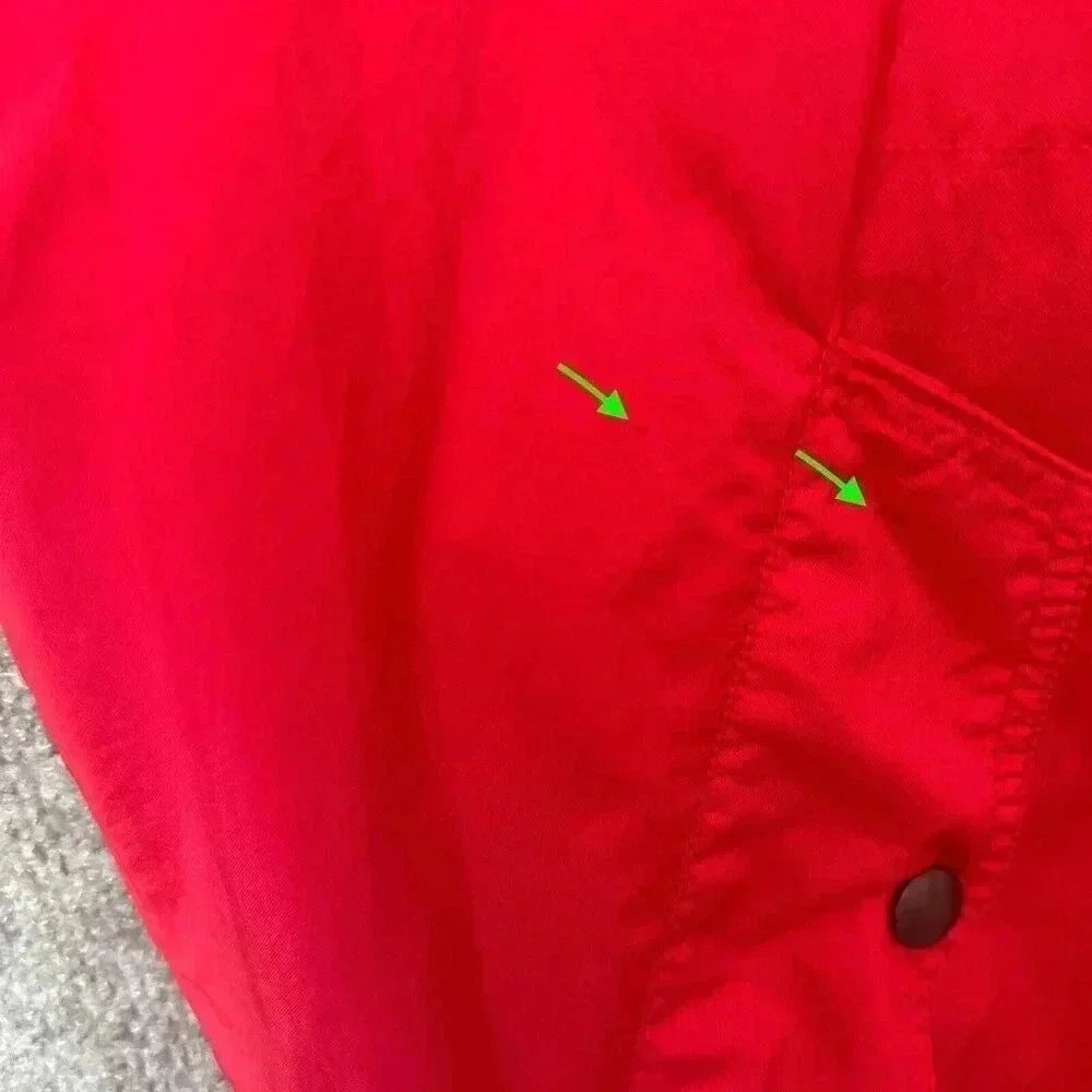 Vintage 80s Kaelin Ski Wear Windbreaker Mens Large Red Pullover Casual Jacket‎